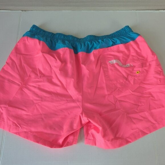 Nike Kyrie 6 Graffiti Gym Swim Beach Shorts Digital Pink Neon Vintage 90s Y2K XL - Picture 3 of 15